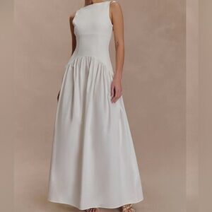 Meshki Ivory Sleeveless Wedding Gown